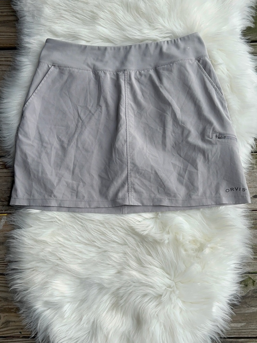 Orvis Women's Light Gray Active Skort
